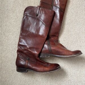 Frye MELISSA BUTTON TALL INSIDE ZIP boots